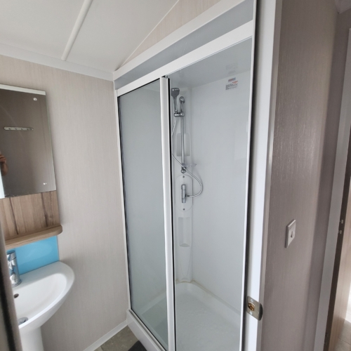Flamingo Land – Cedarwood CW46, 3-Bed Swift Ardennes Caravan with Wrap Decking – Static Caravan, Cedarwood