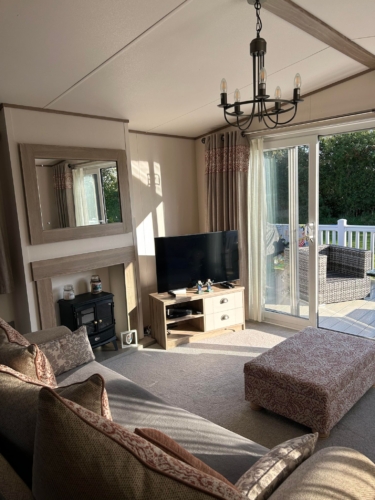 Flamingo Land – Cedarwood CW102, Pet-Friendly ABI Ambleside Caravan with Front Decking – Static Caravan, Cedarwood