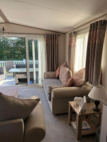 Flamingo Land – Cedarwood CW102, Pet-Friendly ABI Ambleside Caravan with Front Decking – Static Caravan, Cedarwood