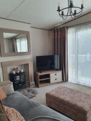 Flamingo Land – Cedarwood CW102, Pet-Friendly ABI Ambleside Caravan with Front Decking – Static Caravan, Cedarwood