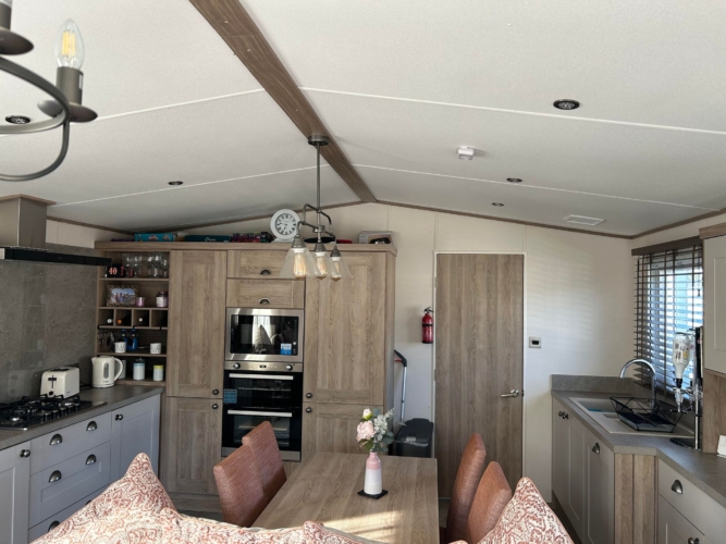 Flamingo Land – Cedarwood CW102, Pet-Friendly ABI Ambleside Caravan with Front Decking – Static Caravan, Cedarwood