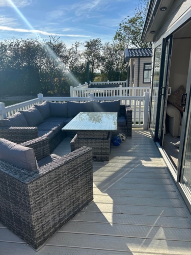 Flamingo Land – Cedarwood CW102, Pet-Friendly ABI Ambleside Caravan with Front Decking – Static Caravan, Cedarwood