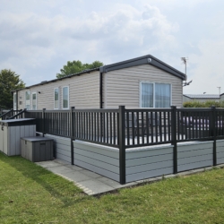 Extra Large decked static at Flamingo Land A1 – North Yorkshire | Static Caravan, sleeps 6